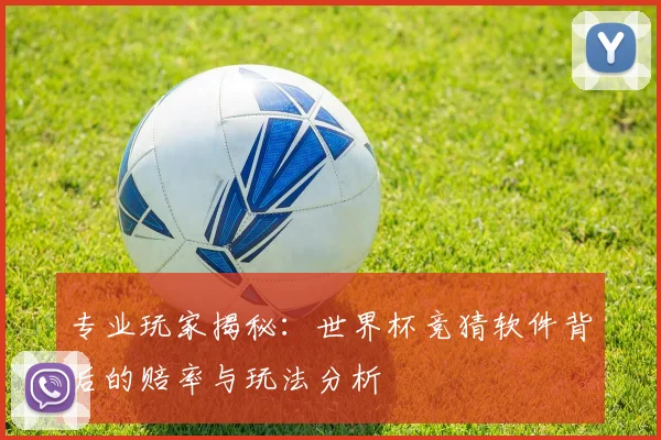 专业玩家揭秘：世界杯竞猜软件背后的赔率与玩法分析